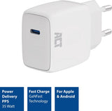 ACT USB-C Lader 35W met Power Delivery PPS en GaNFast AC2135