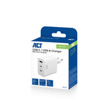 ACT USB-C/USB-A lader 65W 3-poorts met Power Delivery PPS, QuickCharge en GanFast AC2170