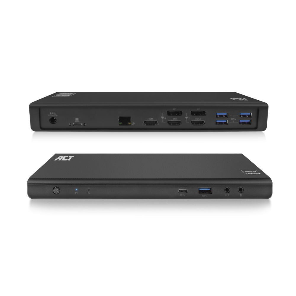 USB-C Dockingstation 4K, voor 2 of 3 HDMI/DisplayPort monitoren, DisplayLink