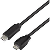 LogiLink USB 2.0 Kabel, C/M zu Micro-USB/M 0,5m zwart