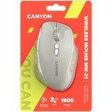 Canyon Wireless Mouse MW-21 Optical/2.4 GHz/7 Keys latte retail