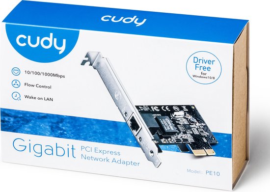 Cudy PE10- Gigabit PCI Express- netwerkadapter