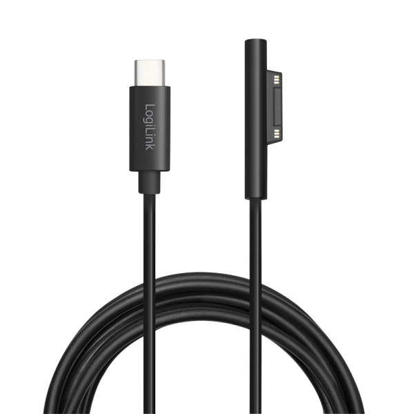 LogiLink USB-C oplaadkabel zu Microsoft Surface 1,8m, zwart