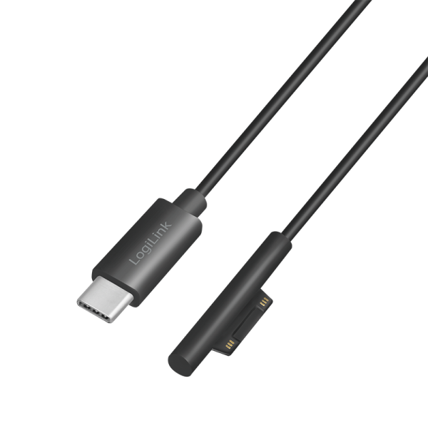 LogiLink USB-C oplaadkabel zu Microsoft Surface 1,8m, zwart