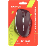 Canyon Wireless Mouse MW-21 Optical/2.4 GHz/7 Keys red retail