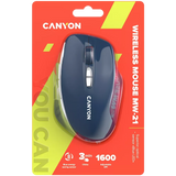 Canyon Wireless Mouse MW-21 Optical/2.4 GHz/7 Keys blue retail