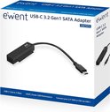 Ewent EW7075 USB-C NAAR 2.5" SATA, SSD/HDD