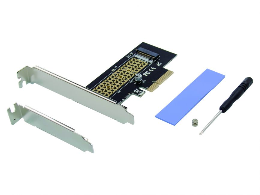 CONCEPTRONIC PCI Express Card M.2 NVMe SSD PCIe Adapter zwart
