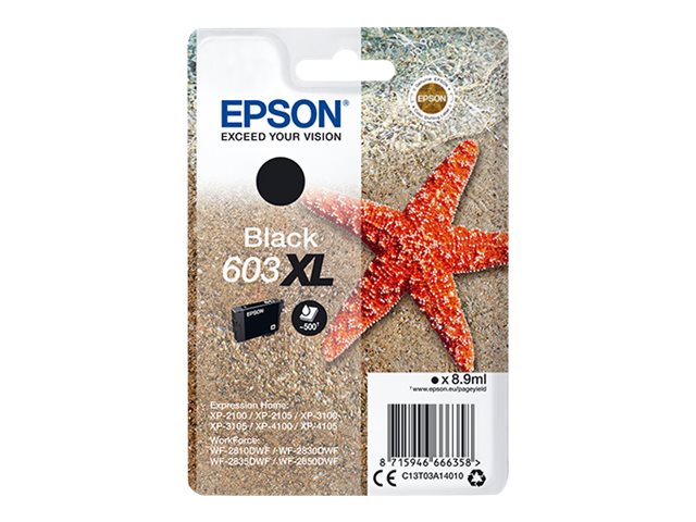 EPSON Singlepack Black 603XL Ink