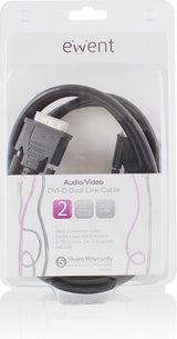 Ewent ew9835 DVI-D Dual Link Connection Cable male-male 2 Meter