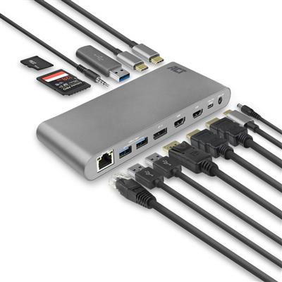 Act AC7047 USB-C MST 2XHDMI/DP/LAN/USB/PD